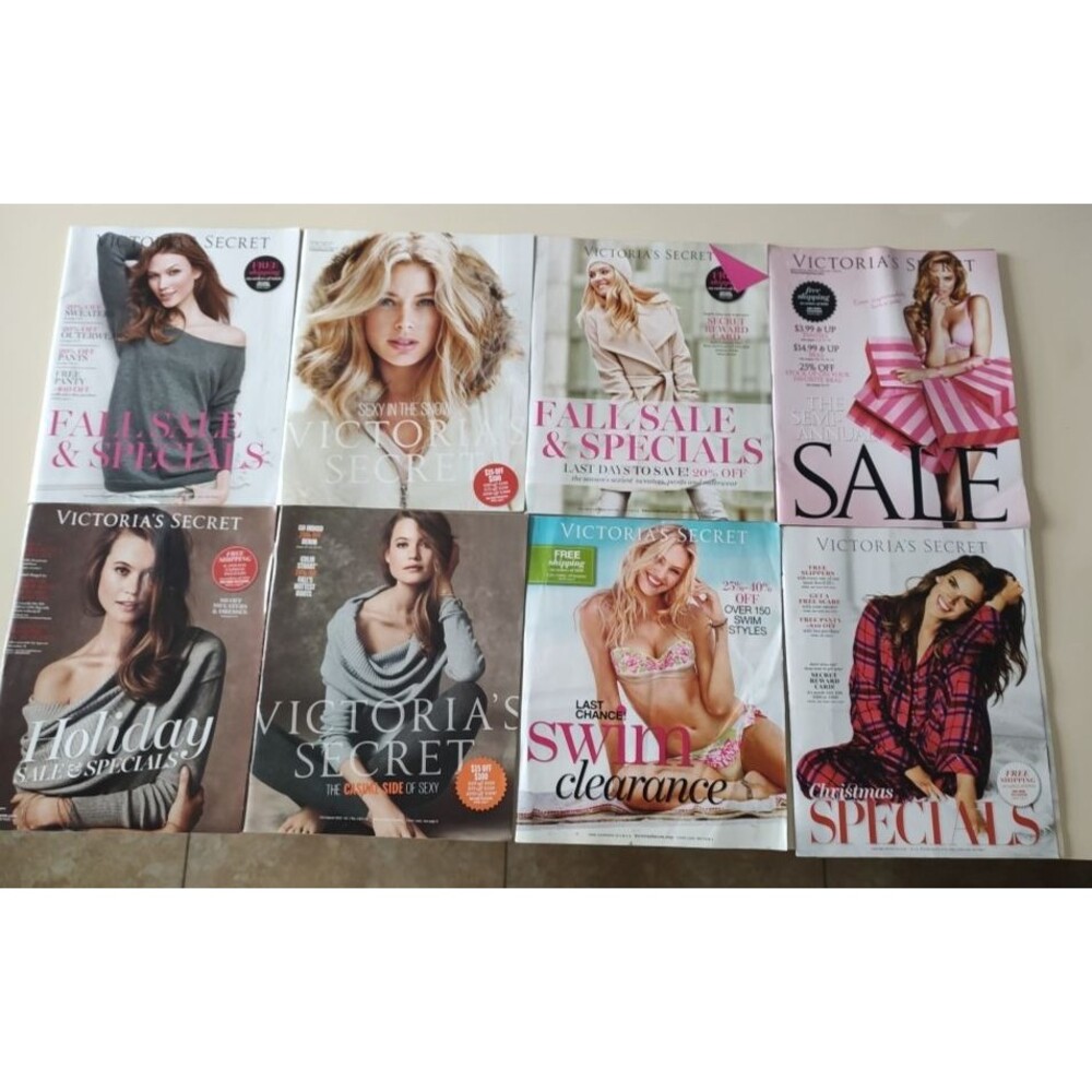 Lot of 9 Victoria's Secret Catalogs of 2012 Year